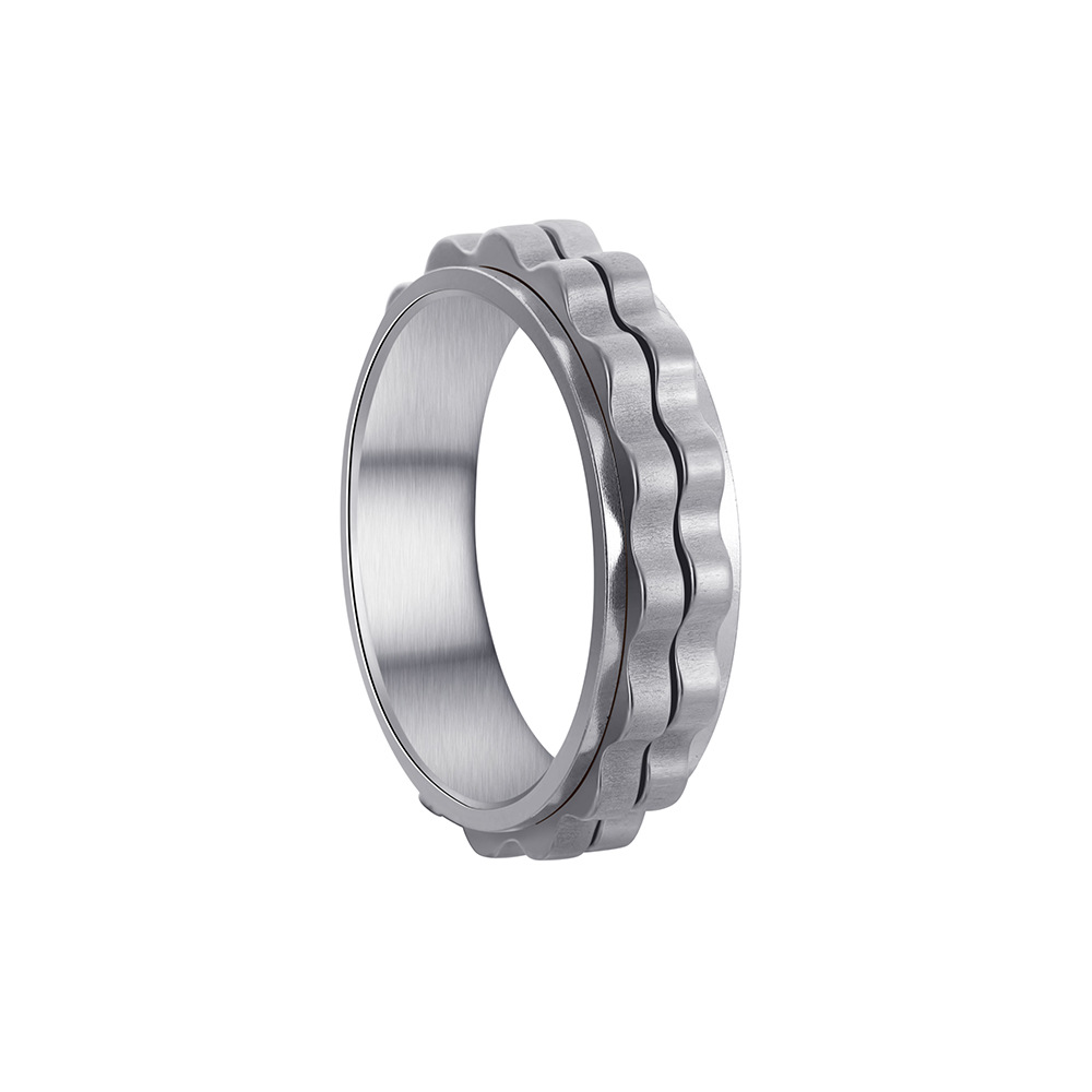 11g Weight Vacuum Plating Gold Plating Process Gold Plated Plating Material Anxiety Ring Classification 7, 8, 9 Ring Size 1 Piece Quantity Daily Occasion 304 Stainless Steel Material Printing Pattern Unisex Gender Plating Design Simple Style Style Wholesale Jewelry Simple Style Printing 304 Stainless Steel Gold Plated Plating Rings 11