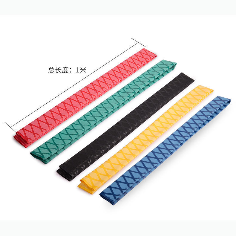 Caña de pescar Tubo Termocontraíble caña de pescar cubierta de la manija absorbente de sudor antideslizante anti-electricidad cubierta de aislamiento agarre cubierta de cinta de silicona cinta de bobinado