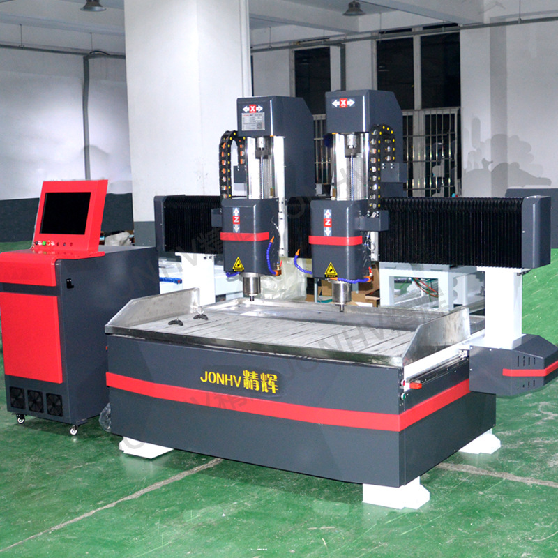 Máquina de grabado de metal de doble cabezal