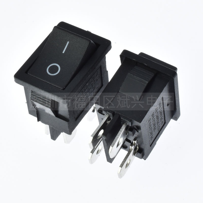 厂家直销 KCD1-104带灯 二档船型开关电视剧电源船型开关翘板开关