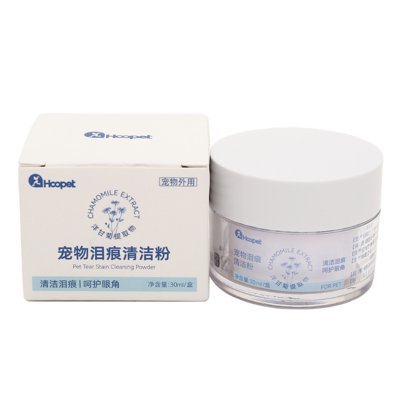 Polvo de marcas de lágrimas para mascotas