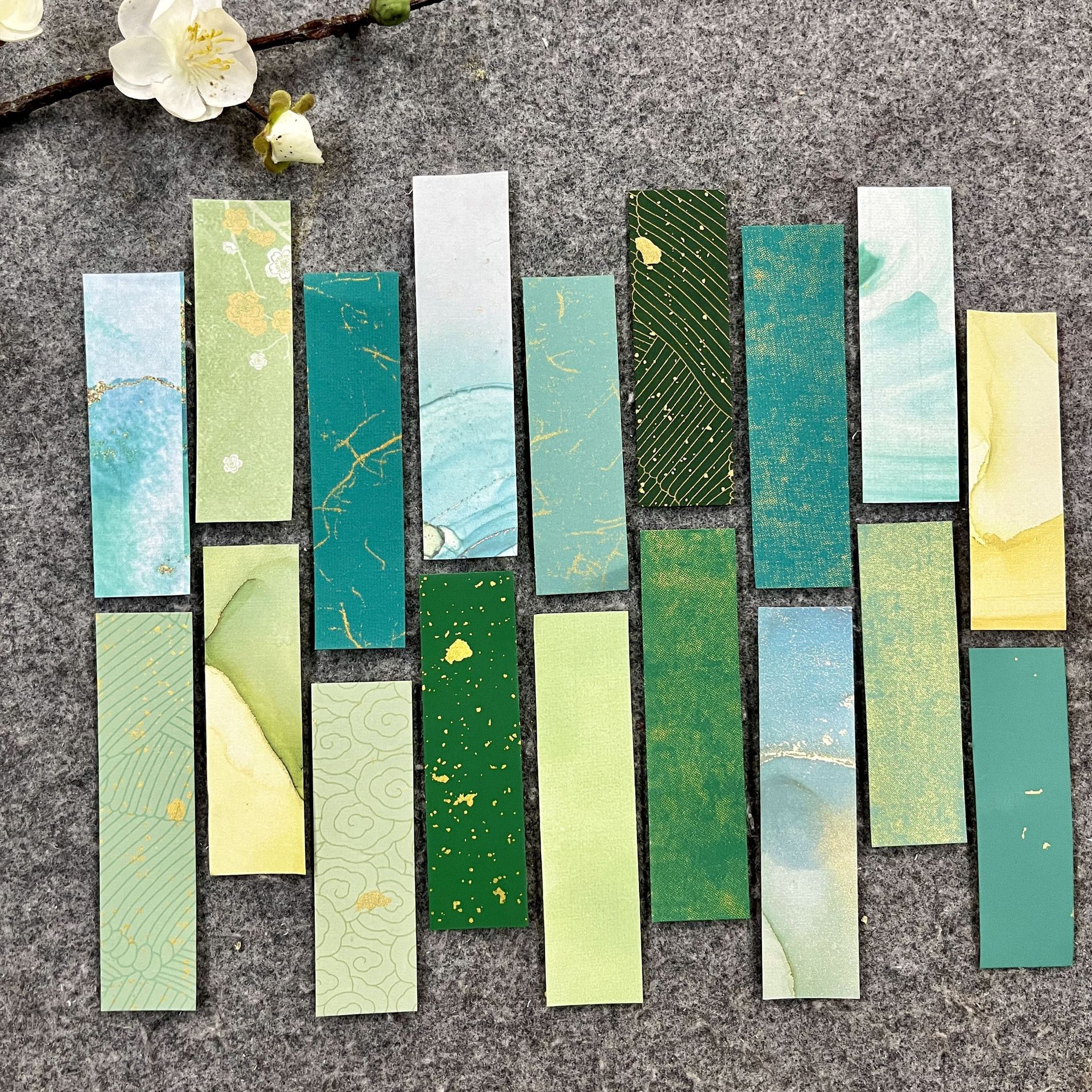 空白手写书法小纸条彩色绿色宣纸手机壳相框摆台小纸个性书法diy