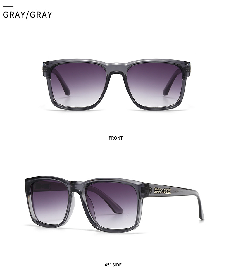 Cross-border Miami beach sunglasses rice nails European and American street photography ins net red model square sunglasses men's 3608_voghion.com