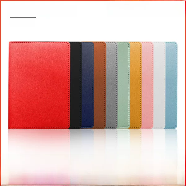 Border in stock can be fixed LOGO thickened pu leather Passport Holder Travel Passport Holder Wholesale Multicolor Optional Passport Bag