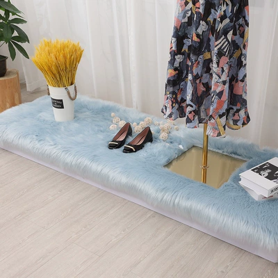 Wool pad | Instagram-Style Store Display Mats, Bedside - customized-contact-customer-service-light-blue-long-hair-standard