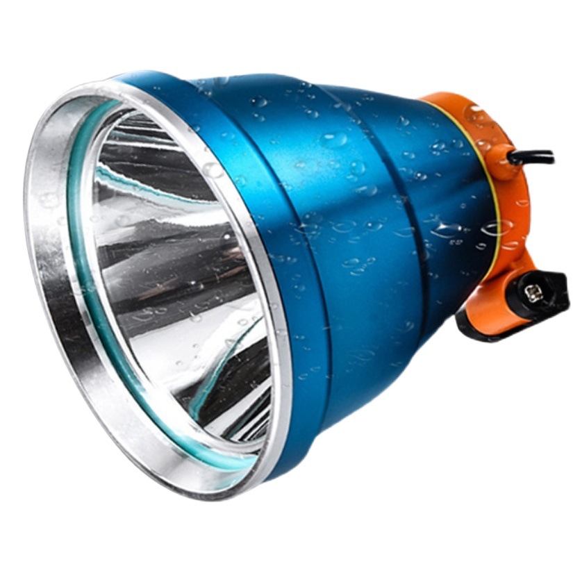 Live broadcast P90 strong light concentrating aluminum alloy night fishing lamp USB fishing lamp 12v external headlight blue light fishing gear
