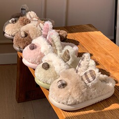秋冬季家居毛毛拖鞋保暖棉拖鞋棉鞋新款毛绒