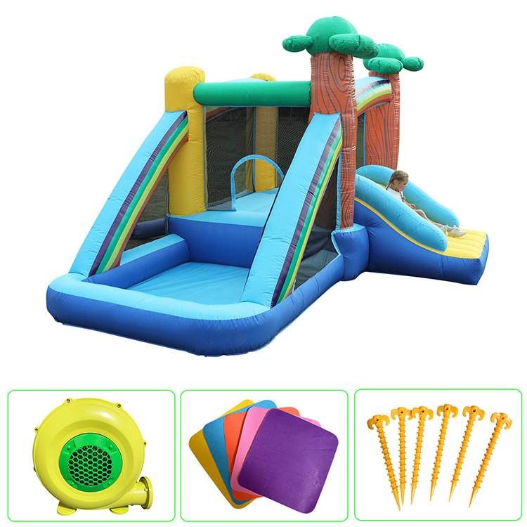 Castillo infláble infantil doméstico perforador interior pequeño parque deslizante castillo traviesos trampolín parque de juegos image 10