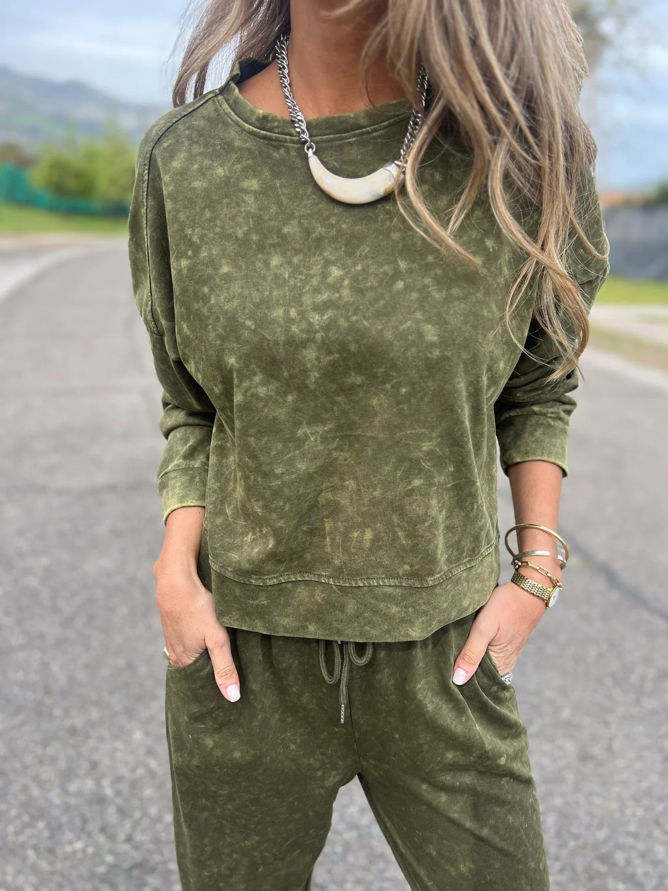 2025 European And American Cross-Border Hot-Selling New Autumn Winter Women's Casual Versatile Lace-Up Round Neck Long_ecoleips.com