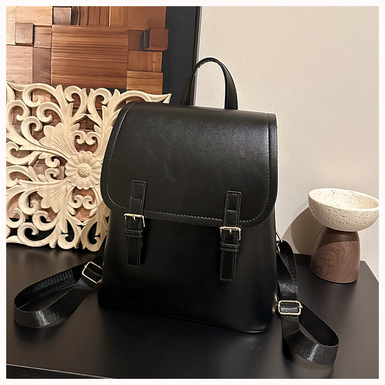 Women's Fashion Small Backpack High-End Commute Daypack Large Capacity Multiple Pockets Everyday Versatile Shoulder Bag