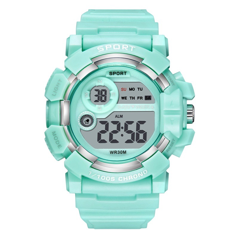 Nuevo reloj multifuncional moda estudiante de los niños reloj electrónico deportes de moda impermeable luminoso deportes reloj de moda