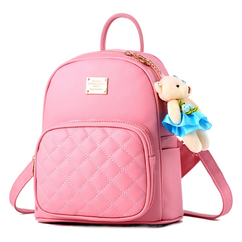 [Bolso de mujer transfronterizo] mochila estilo universitario mochila del todo partido 2023 nueva mochila de oso de moda de estilo coreano