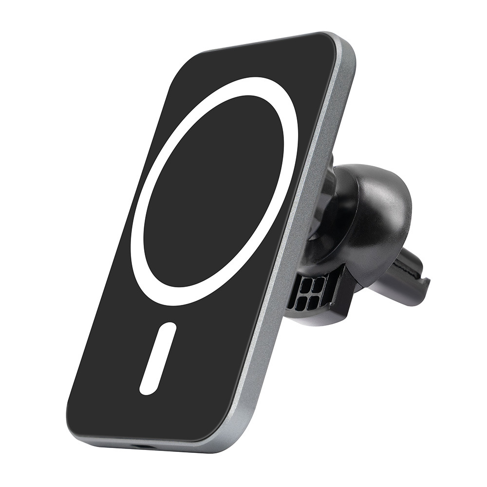 铝合金magsafe车载磁吸无线充电器CNC工艺寿命长用不坏无售后之忧