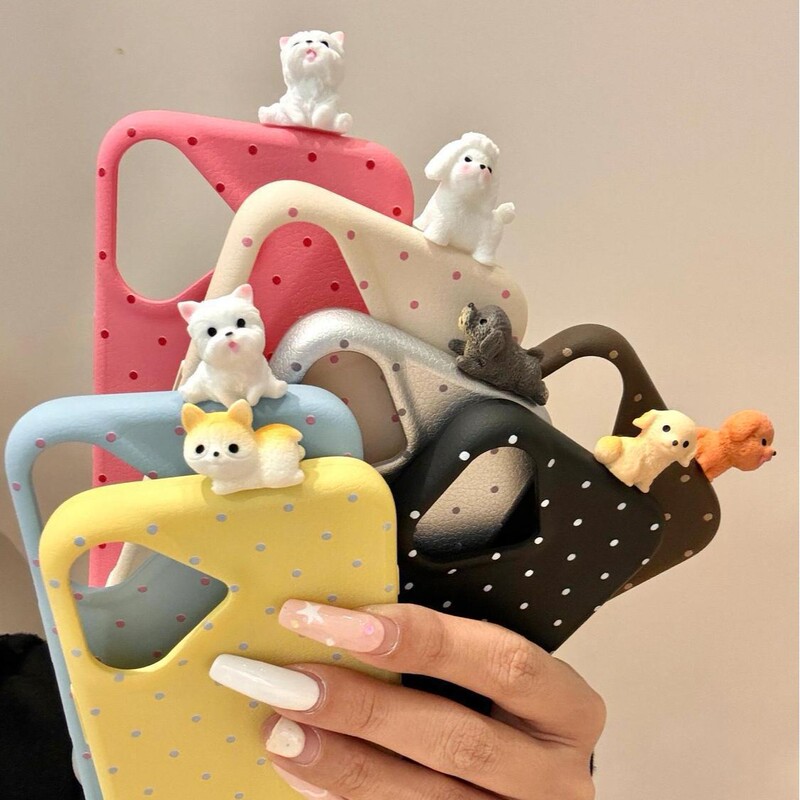 A lot of puppies, apple 14ProMax mobile phone case iPhone15Pro new 13 women's 12 soft 11 apple 16