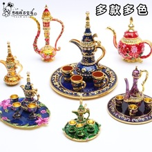 新疆酒壶工艺品摆件特色民族小酒具桌面摆件金属壶新疆旅游纪念品