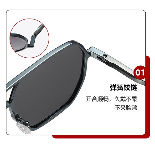 Upgraded Aluminum Magnesium Polarized Sunglasses Day and Night Dual-Use Color-Changing Sunglasses Unisex