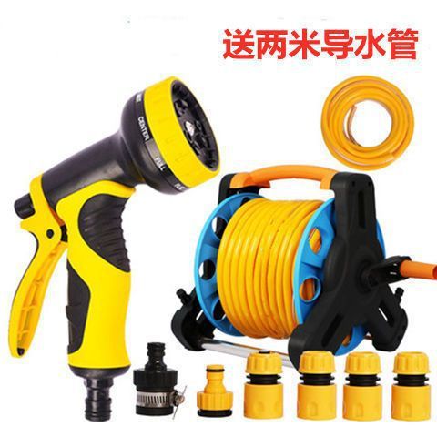 High pressure car wash water gun, Yu An Chi Water Hose Cart - 10m-hose-watering-set-hose-rack