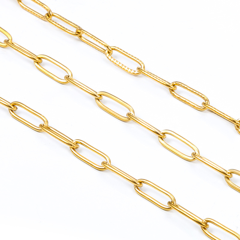 304 Stainless Steel Material 1 Piece 304 Stainless Steel Double Woven Chain Circle Chain Square Chain Jewelry Accessories