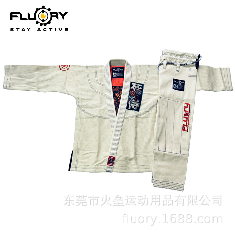 FLUORY Fire Base Brazilian Jujitsu Suits BJJ GI Jujitsu Suits Professional Children Adult Jujitsu Suits Men and Women suit