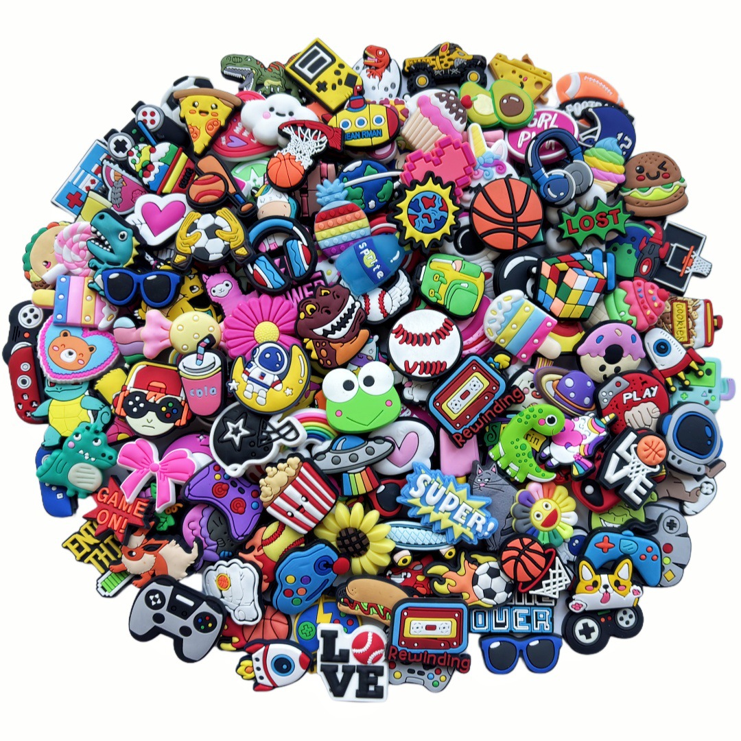 洞洞鞋配饰鞋饰鞋扣配件PVC软胶鞋花鞋子装饰扣洞洞鞋diy配饰批发