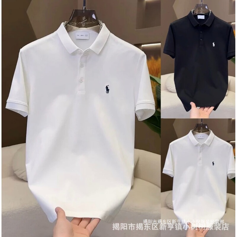 Foreign Trade Cross-Border Dropshipping Polo Shirt for Men, Short-Sleeve Loose Embroidered Turn-Down Collar Men's Clothing Foreign Trade Cross-Border Dropshipping Polo Shirt for Men, Short-Sleeve Loose Embroidered Turn-Down Collar Men's Clothing