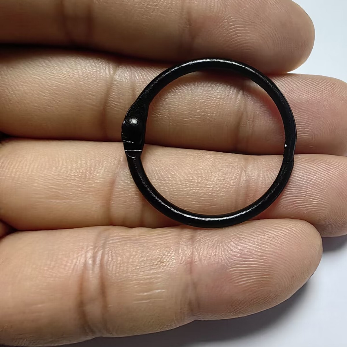 DIY accesorios de llavero 30mm hierro pintado colorido llavero redondo anillo de apertura de anillo de fijación
