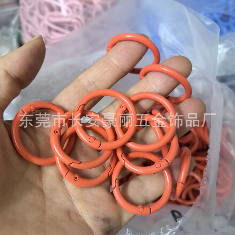 Labubu マカロン 33 ミリメートルスプリングバックル diy ジュエリー内径 25 ミリメートルオープンサークル 1.0inch カラースプリングサークル|undefined