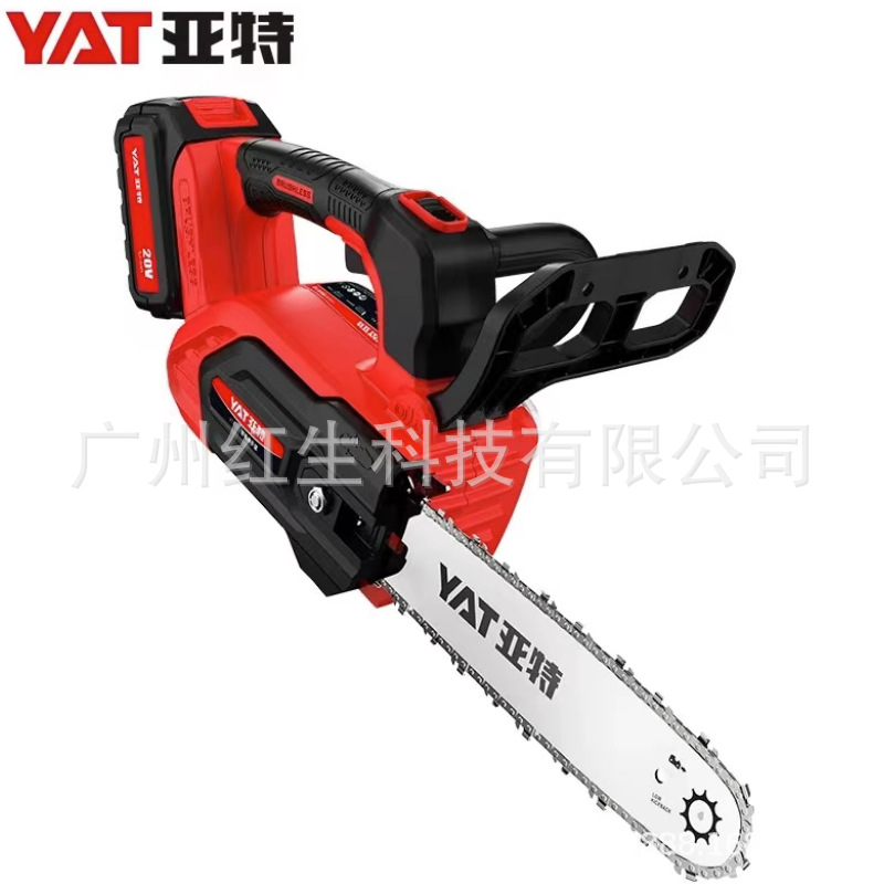 YAT亚特电锯YT4370锂电锯家用小型手持电链锯电动伐木锯修枝锯