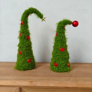 Christmas Tree Bendable Christmas Tree Ornaments Desktop Christmas Tree Forest European Style Dining Table Closet Grinch Plush Santa