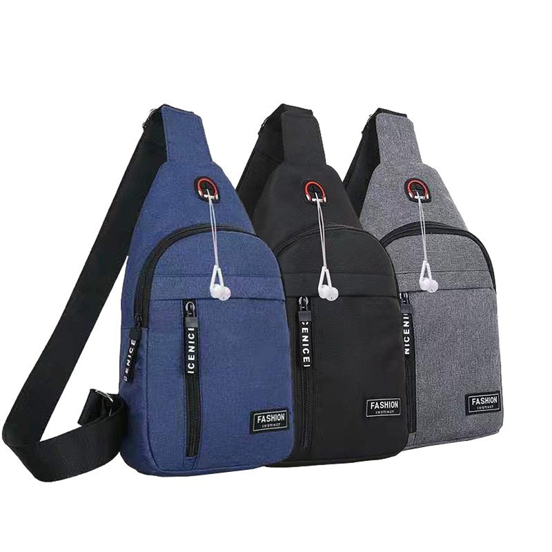 2022 nuevo hombre transfronterizo Oxford tela bolso de pecho multifuncional deportivo al aire libre ocio mochila de hombro mochila