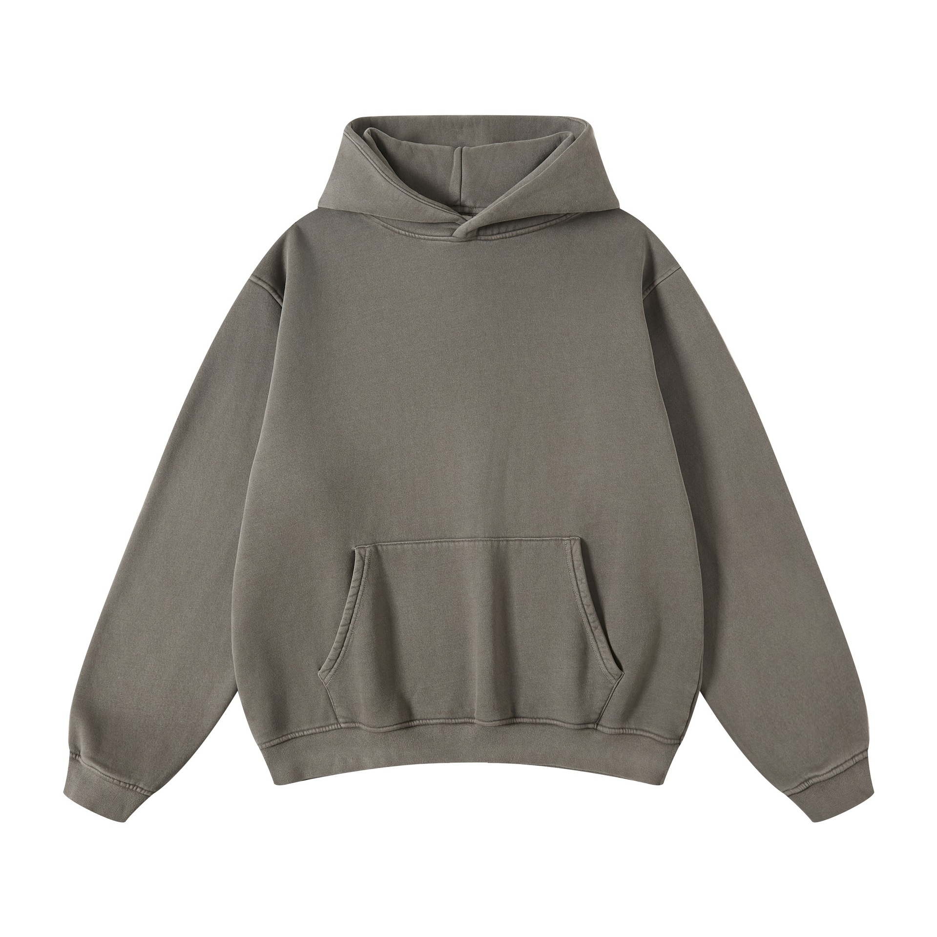 Men's Heavyweight Washed Hooded Sweatshirt For Autumn And Winter_voghion.com
