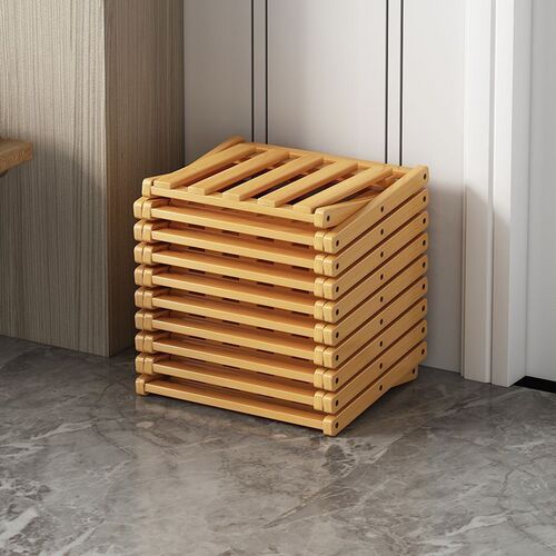 Freestanding foldable shoe rack for entryway, household multi-layer small dormitory narrow storage simple shelf shoe cabinet