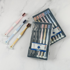 6 pieces of tongue cleaner toothbrush box multifunctional toothbrush toothbrush soft hair factory wholesale toothbrush wholesale 
