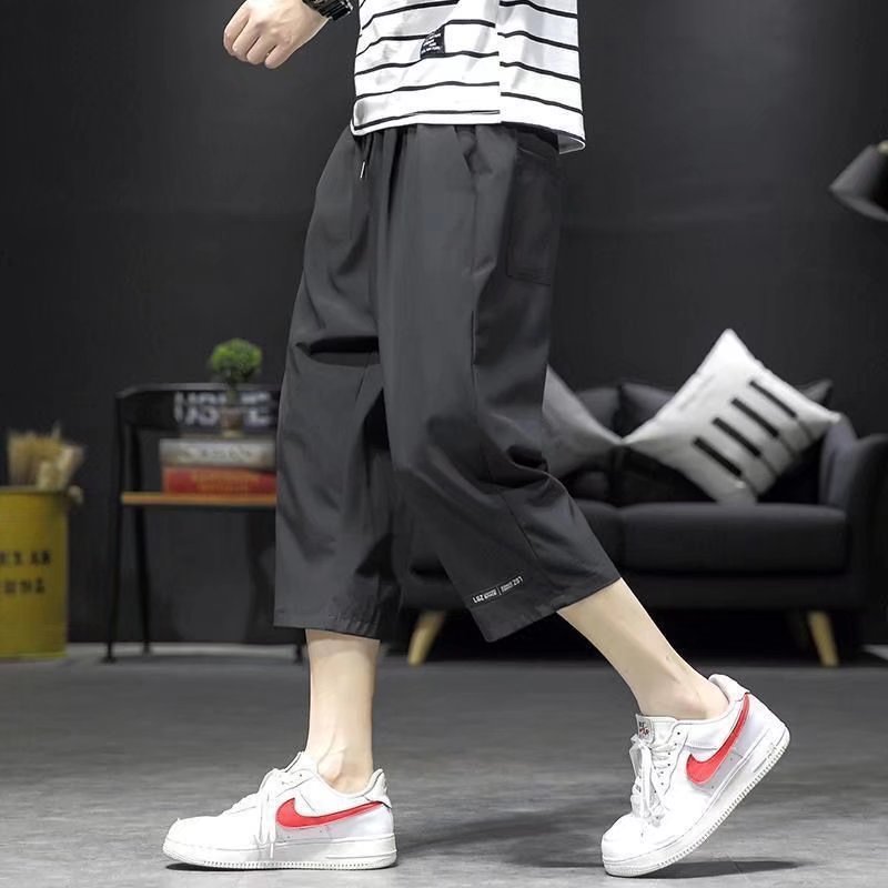 K72 cropped pants black