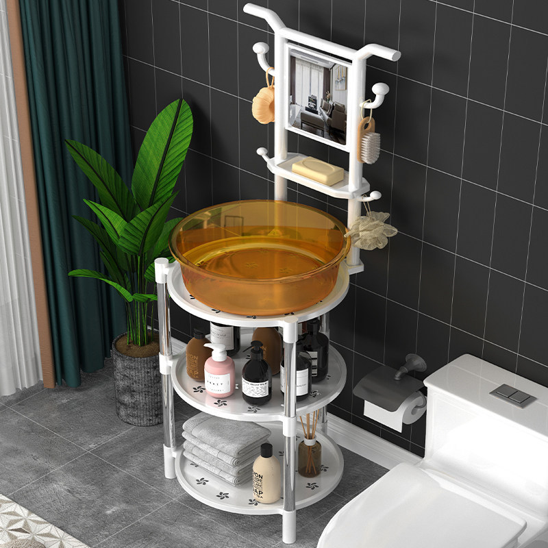 Bathroom Floor-Standing Washbasin Storage Rack for Home Use, Multifunctional Traditional Bathroom Basin Organizer Bathroom Floor-Standing Washbasin Storage Rack for Home Use, Multifunctional Traditional Bathroom Basin Organizer