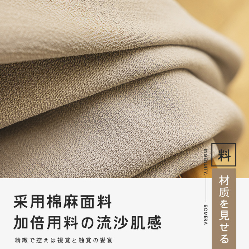 Fábrica directa Shaoxing Keqiao cortinas al por mayor sombreado dormitorio balcón sala de estar algodón lino grueso cortina personalizada