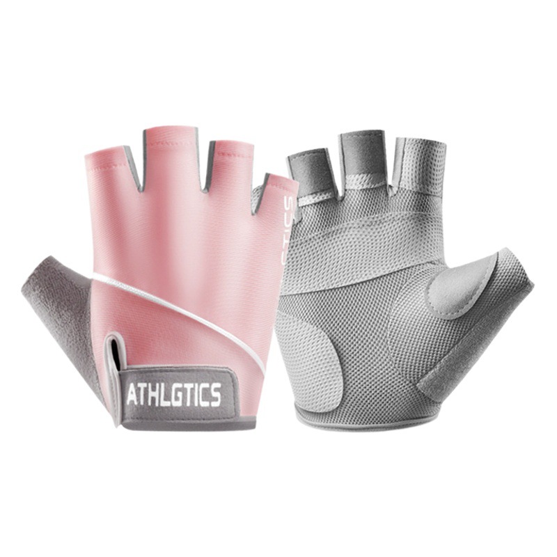 Men's Half Finger Thin Fitness Outdoor Fishing Mountaineering Ride Non-slip Breathable Sun Protection Half Finger Sports Gloves for Women