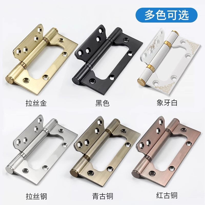 Wooden door hinge 4 inch 5 inch bearing hinge stainless steel door thickened mute door letter hinge
