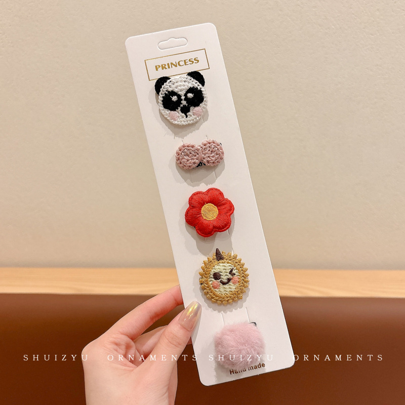 女童安全不伤发夹子宝宝可爱发夹汗毛夹儿童发卡胎毛头饰婴儿发饰|undefined