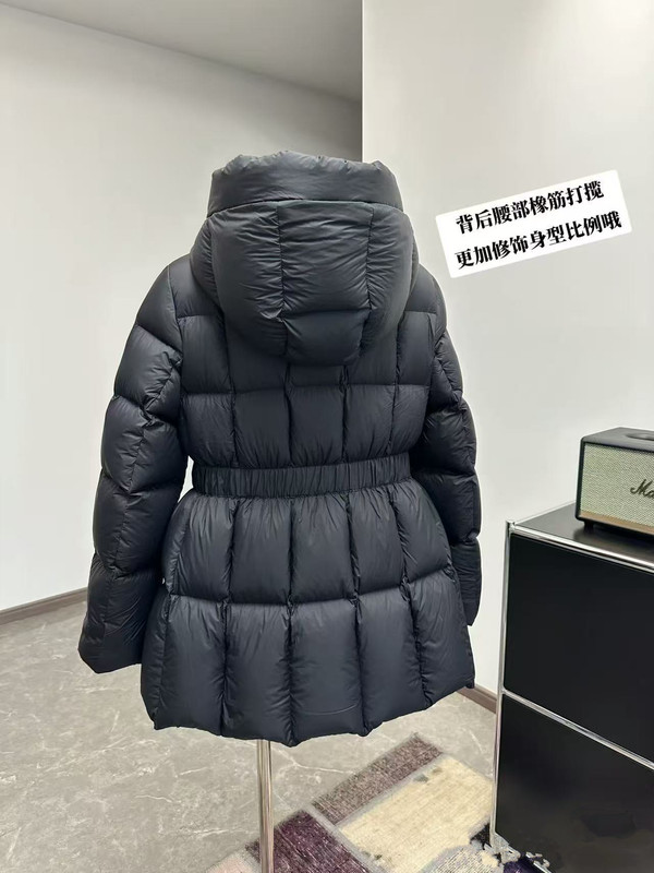 白鹅绒羽绒服女2025冬新款气质收腰修身显瘦连帽时尚保暖加厚外套|undefined