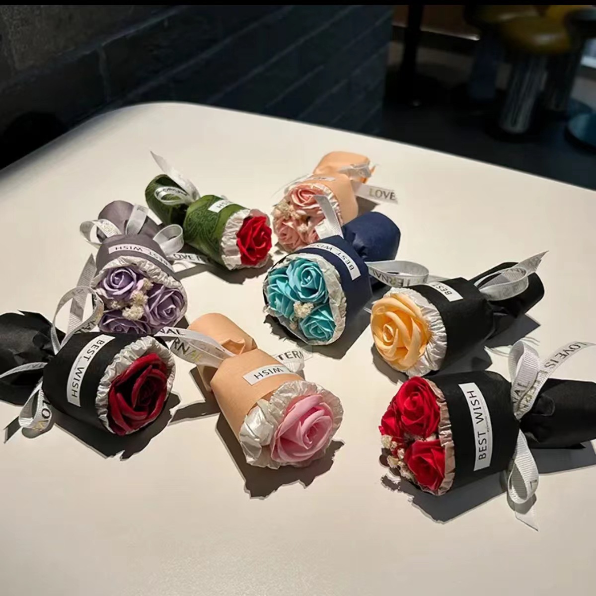 Festival Gifts Christmas Valentine's Day Gifts Small Bouquets Mini Preserved Flower Ornaments Pocket Flowers Soap Flowers Gift_voghion.com