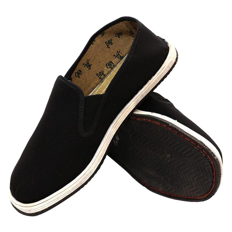 Tire Bottom Cloth Shoes Black Thick Cotton Shoes Melaleuca Bottom Cloth Shoes Old Beijing Cloth Shoes Market Labor Protection Black Cloth Shoes