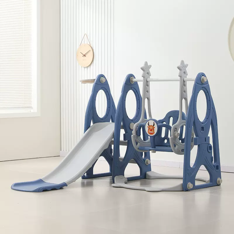 火箭儿童滑滑梯秋千宝宝室内外家用滑梯组合婴幼儿三合一小型家庭