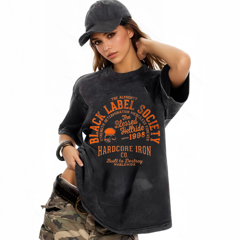 The First Batch of Popular European and American Cross-Border Oversized Loose Women's T-Shirts, Best-Selling on Amazon, with Various Styles and Prints