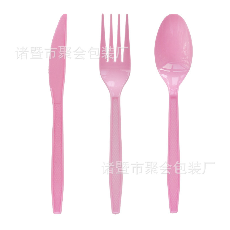 新款粉色水彩圣诞节派对用品创意礼物一次性纸盘餐具生日布置装饰|undefined