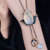 Long sweater, chain, advanced necklace, fashionable pendant, accessory, high-quality style