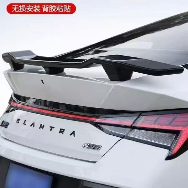 New Hot-Selling Universal Car No-Drill Rear Wing for Hatchbacks and Sedans, Gt Carbon Fiber Color Aircraft-Style Rear Wing Spoiler