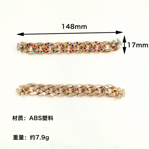 Detachable hole shoe chain accessory fashionable versatile 3D DIY hole shoe component chain
