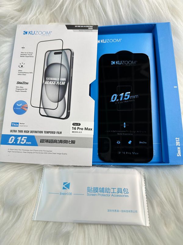 kuzuクール族強化ガラスフィルムは、Apple 17/16/15/14/Pro Maxに適しています。3D大曲面、高精細、覗き見防止、つや消し加工。|undefined