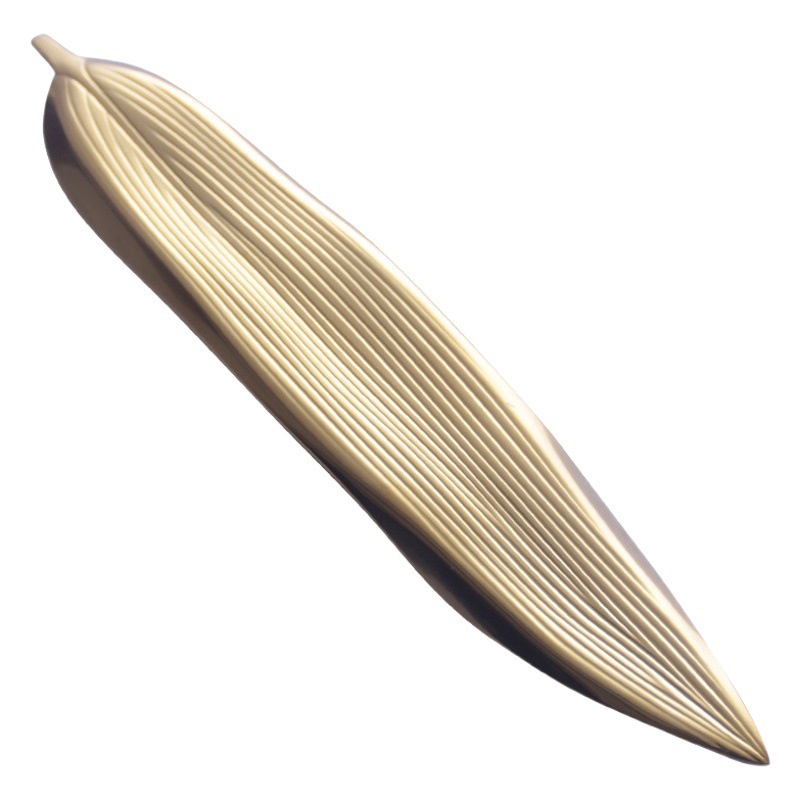 Creativo de la hoja de sauce palillos titular hogar palillos públicos soporte de metal espejo 304 de acero inoxidable cuchara titular hotel restaurante Mesa